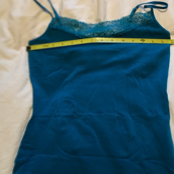 Express Teal Best Loved Bra Cami with Lace Sparkle Trim - Picture 9 of 10